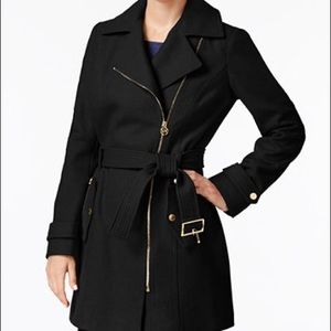 Michael Kors Asymmetrical Walker Coat, brand new